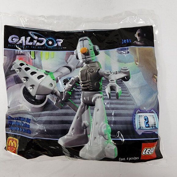 Lego Gladiator Set of 5 2002 McDonalds Happy Meal Toys Sealed with Bonus - Picture 4 of 8